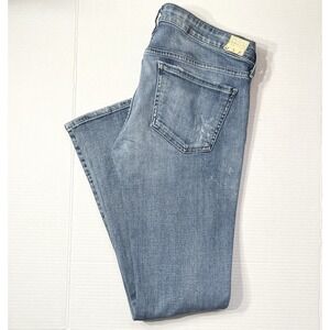 Vintage Citizens Of Humanity Jeans Women's 30 Blue Skinny Distressed Made In USA